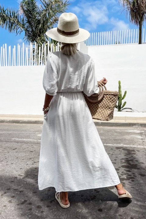 Sukienka HIMERFOLA WHITE, Kolor : biały,różowy, IVET.PL - Modna odzież