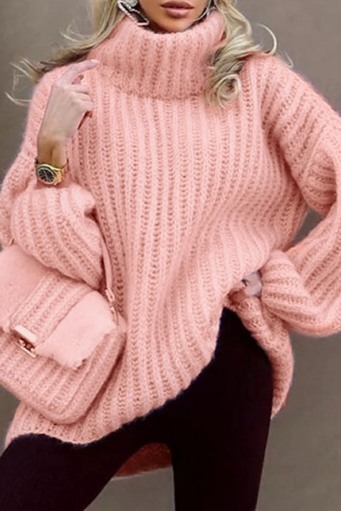 Sweter JARMENA PINK, Kolor : różowy, IVET.PL - Modna odzież