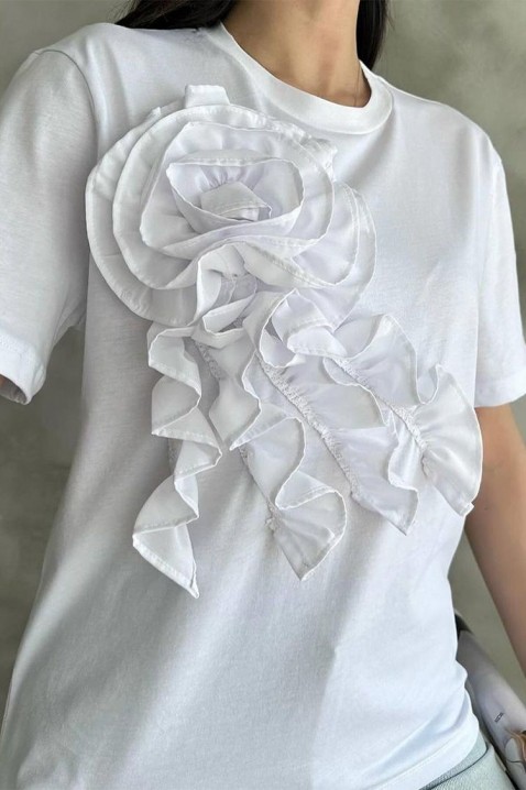 T-shirt MAROLTA WHITE, Kolor : biały, IVET.PL - Modna odzież