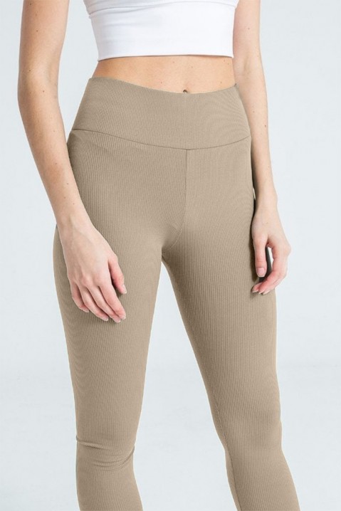 Legginsy ODELMIFA BEIGE, Kolor :  beżowy, IVET.PL - Modna odzież