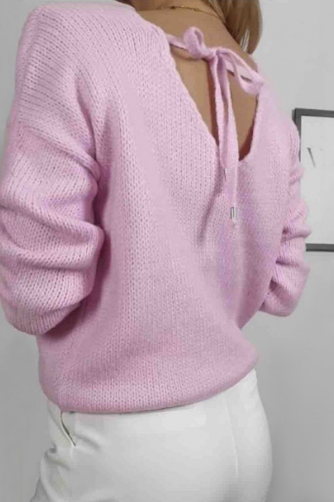 Sweter SENSELDA PINK, Kolor : różowy, IVET.PL - Modna odzież