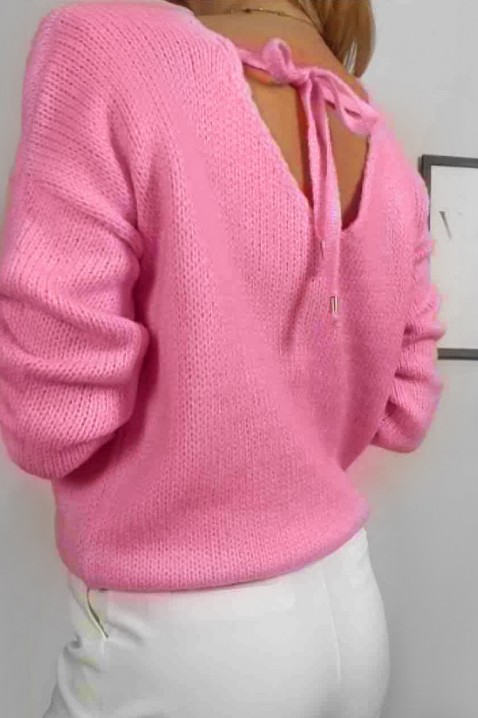 Sweter SENSELDA PINK, Kolor : różowy, IVET.PL - Modna odzież