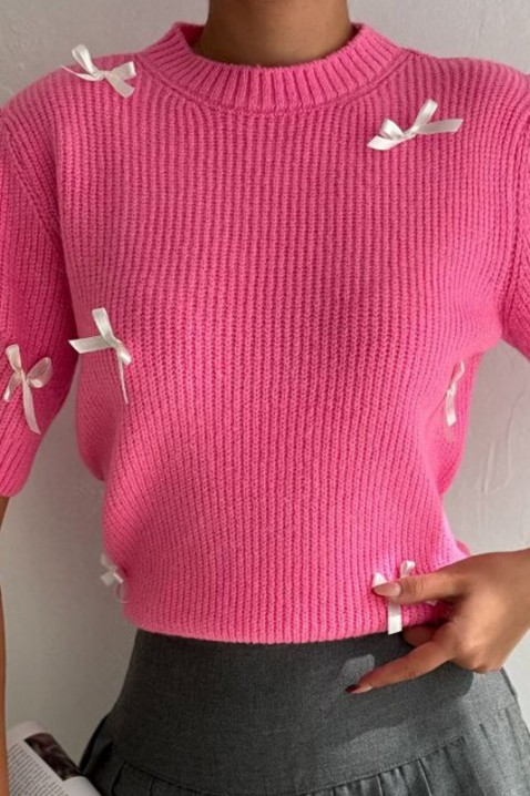 Sweter MEDIOSA PINK, Kolor : różowy, IVET.PL - Modna odzież