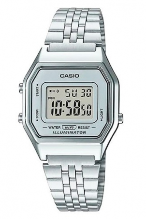 Zegarek CASIO LA680WA-7DF Retro Collection, Kolor : srebrny, IVET.PL - Modna odzież