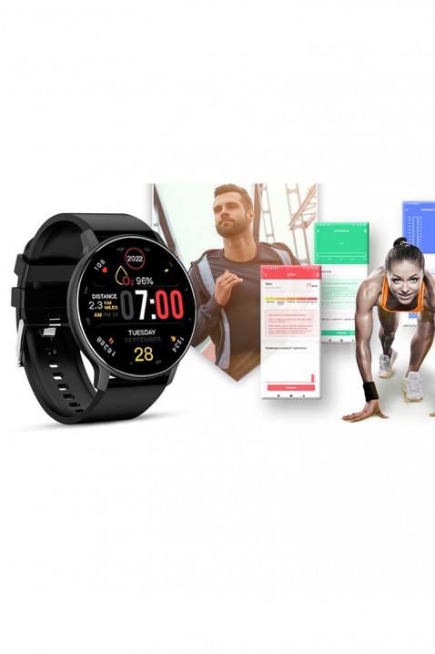 Smartwatch Giewont Sport Around PRO SmartCall GW120-2 PRO - Carbon, Kolor : czarny, IVET.PL - Modna odzież