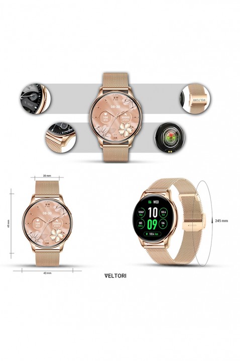 Smartwatch Damski Veltori VT300-1, Kolor : złoty, IVET.PL - Modna odzież