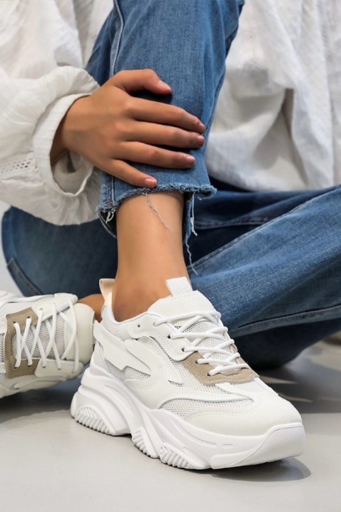 Sneakersy MALDERSA WHITE, Kolor : biały, IVET.PL - Modna odzież