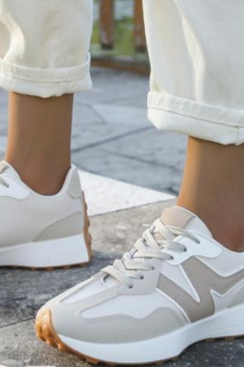 Sneakersy BALENSEA BEIGE, Kolor :  beżowy, IVET.PL - Modna odzież