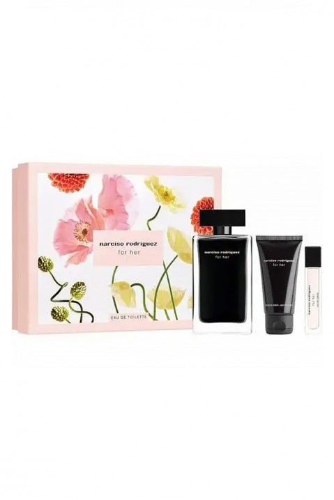 Zestaw damski Narciso Rodriguez For Her EDT 100 ml + Mini 10 ml + Body Lotion 50 mlIVET.PL - Modna odzież