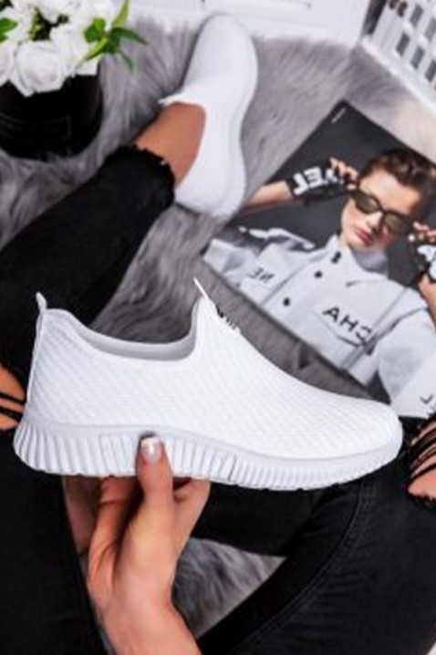 Buty skarpetkowe JONELFA WHITE, Kolor : biały, IVET.PL - Modna odzież