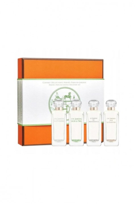 Unisexowy zestaw Hermes Un Jardin Sur La Lagune EDT 7,5 ml + Un Jardin A Cythre EDT 7,5 ml + Un Jardin Sur Le Nil EDT 7,5 ml + Le Jardin Le Monsieur Li EDT 7,5 mlIVET.PL - Modna odzież