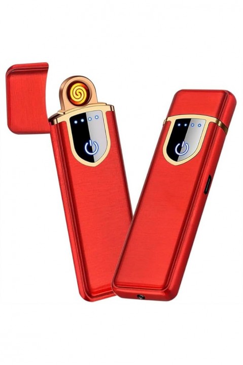 Dwustronna USB TOUCH zapalniczka MOLBI RED, Kolor : czerwony, IVET.PL - Modna odzież