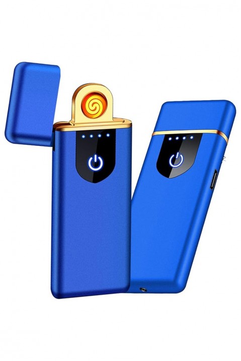 Dwustronna USB TOUCH zapalniczka MOLBI BLUE, Kolor : chabrowy, IVET.PL - Modna odzież