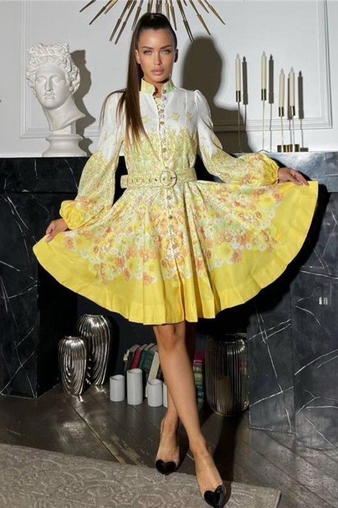 Sukienka LOMELXA YELLOW, Kolor : żółty, IVET.PL - Modna odzież