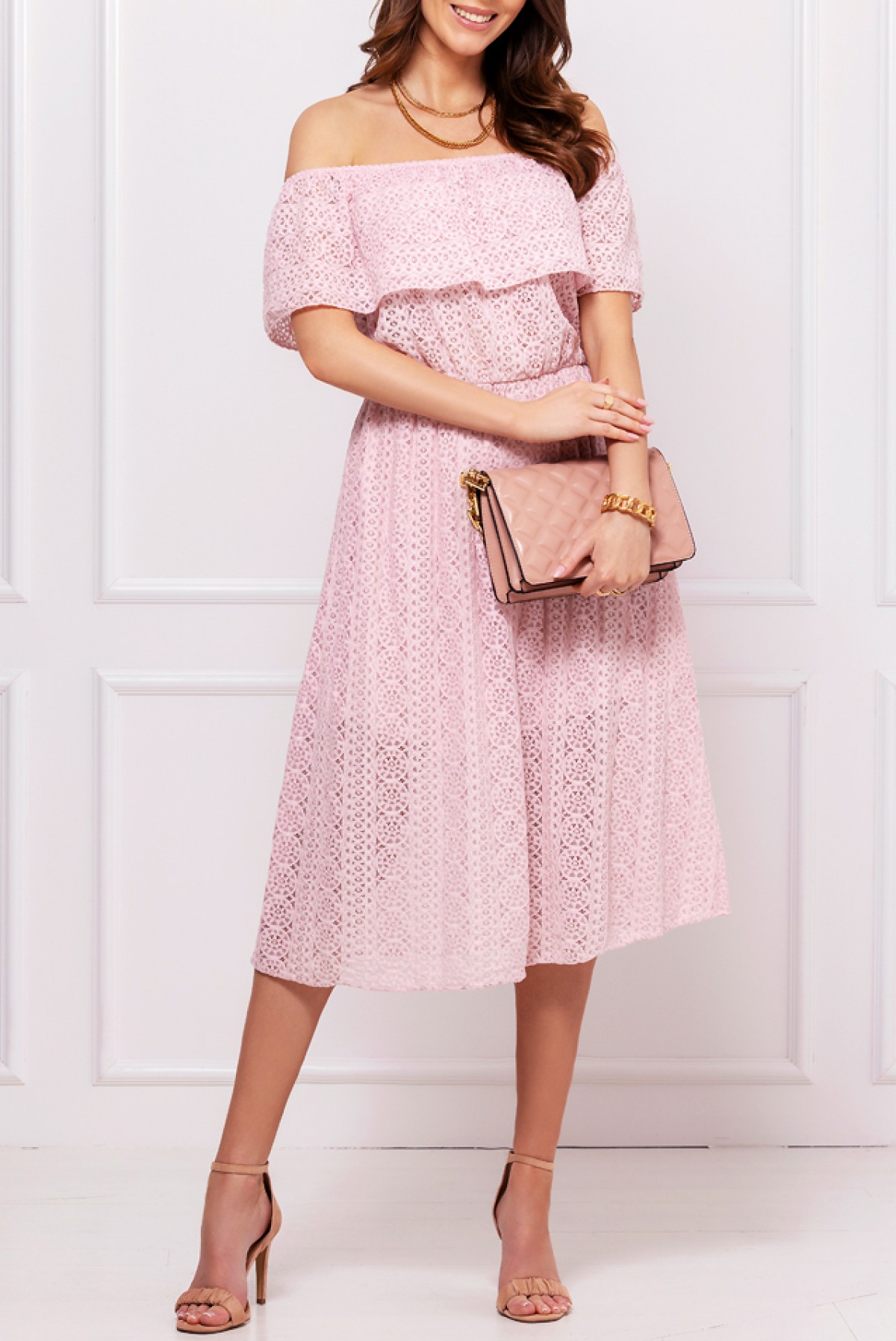Sukienka FRANCHELA PINK, Cena  zł, Kolor : jasnoróżowy  -  Modna odzież