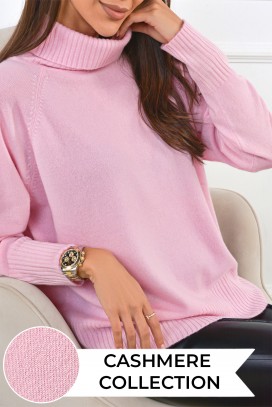 Kaszmirowy sweter DERMELVA PINK