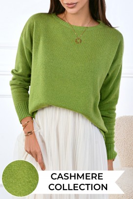 Kaszmirowy sweter GORTEMA GREEN